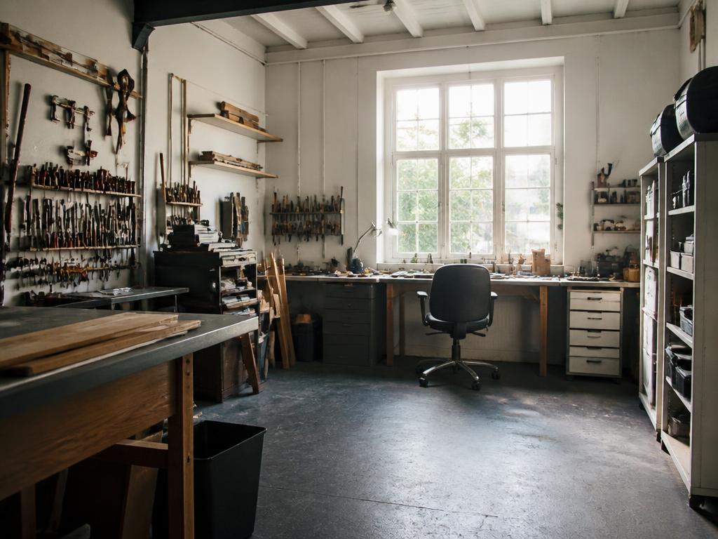 A professional service business workspace.